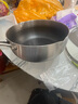 铿锵304不锈钢日式雪平锅家用奶锅不粘锅煮奶锅婴儿宝宝铺食锅小炸锅 24cm全蜂巢【升级款不粘】 实拍图