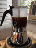 SEECIN 摩卡壶双阀意式咖啡壶家用手冲咖啡壶意式滴滤壶可视玻璃摩卡壶户外 8杯份单阀-360毫升礼盒装+800w电陶炉 实拍图