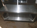 圣托（Shentop）饭店厨房打荷台商用 不锈钢操作台切菜桌子 单位食堂双层平板工作台 STTB-TB18B 实拍图