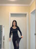 COREN KRAY超薄发热保暖内衣女士秋衣秋裤套装热能肌底美服衣打底衫 黑色套装 均码 【85-130斤】 晒单实拍图