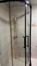九牧（JOMOO） 【定制】极简枪灰浴室玻璃隔断干湿分离不锈钢移门弧形淋浴房86S 【雅黑光玻】1000*1000*2000mm 实拍图
