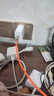雄晟120W充电器快充一拖三适用华为小米苹果三合一数据线tpyec超级快充插头手机充电器速冲通用套装 【赤橙橘套装】120W充电器+快充线 1.2m旋转快充线 实拍图