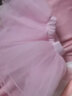 杰希洛（Zeseylu）儿童舞蹈服装练功服女童体操芭蕾舞裙网纱半身裙松紧跳舞裙 粉色 M码( 身高105-115cm) 实拍图
