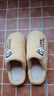 大嘴猴（paul frank）情侣棉拖鞋女男可爱家用室内防滑半包跟情侣家居秋冬保暖地板拖 黄色 40-41 实拍图