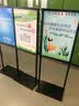 创锐  KT板展架 双面挂画架立式支架立牌指示牌 室内展示架商场导向牌 双柱黑色50*70cm【无背板】 实拍图