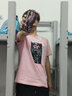 貂卡短袖班服定制t恤情侣订制文化衫广告衫diy上衣工作衣服印图字logo 浅粉色 XL 实拍图