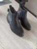 沙驰SATCHI男鞋冬季新品男士切尔西靴子时尚短绒马丁靴高帮棉鞋 黑色（尺码偏大） 40 实拍图