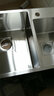阿萨斯（ASRAS）2643B 不锈钢手工水槽 单槽套餐 厨房台下洗菜盆 不含龙头 D(46*43cm) 实拍图