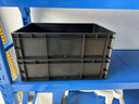 黑色周转箱长方形防静电塑料胶箱工厂车间周转物流箱框加厚养龟 大号单箱外尺寸60*40*17cm 实拍图