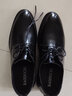 堡度驰男士皮鞋真皮隐形内增高鞋8cm6厘米10结婚鞋正装小格子青年男鞋 黑色(增8厘米) 39 实拍图