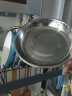 onlycook食品级不锈钢盘子圆盘餐盘家用厨房加厚小碟子菜盘套装 20cm 实拍图