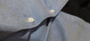 雅鹿短袖衬衫男商务休闲工装衬衣吸汗透气男士衬衫 淡蓝斜纹1201 43  晒单实拍图