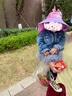 Lemonkid儿童防晒帽大帽檐原纱遮阳帽户外太阳帽男女童夏季防紫外线沙滩帽 城堡紫独角兽【造型】 帽围52cm【建议6个月-2岁】 实拍图
