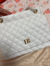 HR赫莲娜女包轻奢高级感大容量女包菱格链条包托特包经典单肩斜挎包 白色 实拍图