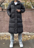 卡帕（Kappa）背靠背羽绒服外套女款2025新款冬季男士长款保暖防寒服K0EZ2YY09D 黑色-990 XL 实拍图