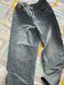 浪莎高腰牛仔裤女宽松女装春季阔腿显瘦遮肉萝卜哈伦老爹裤 实拍图