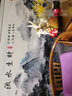 喜巢山水风景画自粘墙贴画客厅沙发背景墙壁画水墨画书房卧室自粘贴画 流水生财A款 A型 长240cm x 宽120cm 实拍图