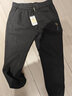 花花公子（PLAYBOY）工装裤子男秋冬季休闲裤男士束脚宽松潮流长裤 黑色 3XL 实拍图