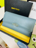 班亚奴（banyanu）2025新款韩版女士钱包女长款头层牛皮大容量三折真皮钱夹潮 浅蓝色-防盗刷 实拍图