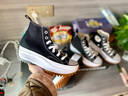 匡威男鞋女鞋帆布鞋Run Star Hike增高厚底鞋高帮经典情侣松糕鞋 流星厚底5cm 166800C 38 实拍图
