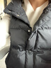 坦博尔羽绒马甲轻压短款休闲立领背心羽绒服女外套TD236006 黑色 M (165) 实拍图