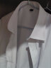 佐马仕免烫皱衬衫男长袖修身纯色商务休闲男士衬衫职业正装衬衣男装上衣 G2655白色平板 39（120-130斤） 实拍图