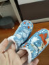十月结晶新生儿脚套夹棉秋冬男女宝宝护脚套0-12个月婴儿软底鞋子 森林小鹿蓝 0-6个月 晒单实拍图