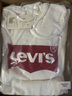Levi's【特价来袭】李维斯情侣同款经典宽松休闲logo套头连帽卫衣 白色 19622-0018 M 实拍图
