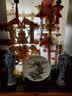 汪洋大海景德镇瓷器花瓶酒柜客插花家居装饰工艺品博古架陶瓷水培养花玄关 春色满园挂盘+龙架 实拍图