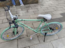 ICOLOUR死飞自行车男实心胎活飞双碟刹轻便公路赛网红成年学生成人女单车 40刀碟刹比安奇 24寸【适合155-170cm】 实拍图