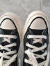 匡威（Converse）秋冬季鞋女鞋1970sAllStar情侣鞋三星标休闲鞋板鞋帆布鞋162050C 162050C 1970S黑色高帮/主推款 35 实拍图