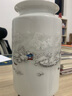 隆贺 景德镇陶瓷器小花瓶花插家居装饰客厅摆件婚庆插花瓶台面工艺品 雪景直筒 带底座 实拍图