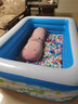 Bestway儿童充气游泳池加厚婴儿波波池家庭戏水池家用洗澡桶洗澡盆 1.8米【三层蓝白】电泵标准礼包 实拍图