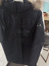 君羽户外羽绒服女中长800蓬白鹅绒加拿大风格工装大毛领鹅绒服C52034 黑色 XL （推荐126-135斤） 实拍图