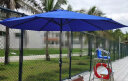 野人谷 户外遮阳伞太阳伞庭院伞阳台折叠大雨伞2.7m广告伞钓鱼伞沙滩伞可印刷YRG061-宝蓝色 实拍图