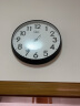 康巴丝（COMPAS） 挂钟 客厅卧室现代时尚创意办公时钟 家居简约石英钟 3008 黑白色 实拍图