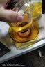 明尊（LIGHTKING）玻璃盖碗茶杯功夫泡茶杯耐热功夫茶具配件 透明三才盖碗F-01 琥珀橙 实拍图
