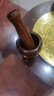 何适 何 HISIZE 酸枣木捣蒜器石臼老式蒜臼家用研磨器压蒜泥蒜蓉擂钵手动捣药罐 小号高脚罐+捣蒜棒9.2*10 其他件数 实拍图