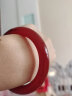 铂帝亚巴西红玛瑙手镯女款玉髓镯子细圆条手镯贵妃镯 红色玛瑙手镯53-54mm 晒单实拍图