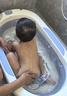京东京造 婴儿洗澡盆 儿童大号可折叠浴盆Pro 宝宝沐浴盆可坐躺单盆 实拍图