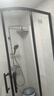 九牧（JOMOO） 【定制】 弧形整体淋浴房一体式浴室干湿分离隔断淋浴房移门E3 【雅黑光玻】1000*1000*2000 不含蒸汽 实拍图