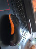 双飞燕（A4TECH)G3-300N无线鼠标家用商务办公台式笔记本通用智能省电方便小巧携带对称 G3-300N黑橙无线鼠标 无光 实拍图