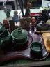 祥业 黑檀木六君子茶具配件实木底座倒流香哥窑紫砂茶宠功夫茶艺组合创意摆件 六君子-静思 实拍图
