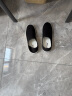 回力（Warrior）一脚蹬男鞋夏季传统老北京布鞋男爸爸鞋软底透气鞋子男 黑白 42  晒单实拍图