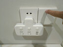 公牛插座转换器一转三一拖三一分三一转二一分二电源转换插头多功能多用扩展一转多插排无线不带线插排 96023U 品字形 分控开关一变二带usb 实拍图