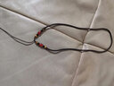 梦逸玉佩金石项链挂绳玛瑙翡翠金玉石挂坠绳子男女款编织绳 酒红固定 实拍图