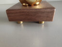 ASAN北美黑胡桃木制底座摆件工艺品花瓶奇石茶具实木底座定制刻字 正方形【7*7*2cm】（含铜脚） 实拍图