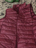 南帝郎羽绒马甲男立领2024秋冬新品轻薄羽绒马夹背心外套上衣 酒红 M（90-110斤） 实拍图