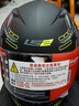 LS2头盔   摩托车头盔   赛车跑盔  机车  卡丁车  FF358 哑黑黄水晶 L头围55-56 实拍图