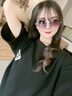 CHALL KITTY太阳镜女时尚女士墨镜高级感显脸小防紫外线开车驾驶眼镜2025新款 黑金渐变-品牌礼盒装高档高级感 实拍图